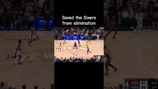 Tyrese Maxeys epic performance nba basketball nbahighlights shorts fyp sixers sports hoops [upl. by Salas885]