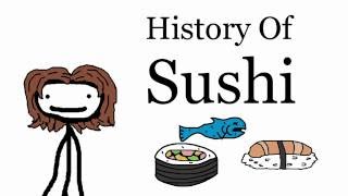 A Brief History of Sushi  Food Fridays [upl. by Nylhsoj882]