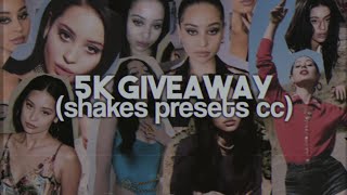 FREE SHAKES  PRESETSCOLORING GIVEAWAY AFTER EFFECTS [upl. by Ahsienak376]