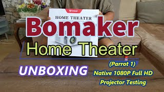 Bomaker Home Theater Projector Unboxing [upl. by Oribel]