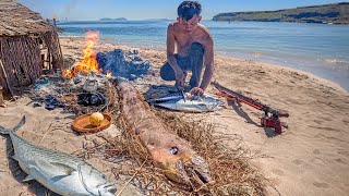 PERTARUNGAN BAWAH LAUT  CAMP amp FISH DI PULAU SURGANYA IKAN  PANEN amp BAKAR  Spearfishing Indonesia [upl. by Eardnoed]