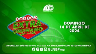 SORTEO EXTRAORDINARIO  DOMINGO 14 DE ABRIL DE 2024 [upl. by Thessa]