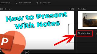 How to Present with Notes in PowerPoint [upl. by Ayik]