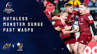 Highlights  Munster Rugby v Wasps  Round 4 │Heineken Champions Cup Rugby 202122 [upl. by Kylynn]