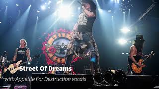 GNR  Street Of Dreams with Appetite For Destruction vocals [upl. by Elaina]