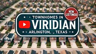 Discover Luxurious Townhomes in Viridian Arlington TX – Unbelievable Offers Await [upl. by Gibun]