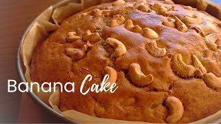 Simple Cashew Banana Cake Recipe [upl. by Sredna878]