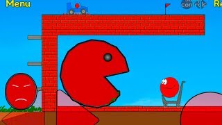 Red ball 1 Giant Pac Man Boss and Epic Survival All Levels Must Watch [upl. by Raviv]