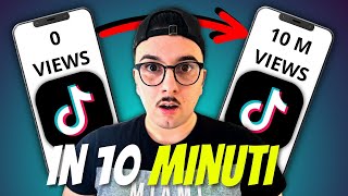 Come ottenere 1 MILIONE di Visualizzazioni in 10 MINUTI  Trucchi per andare VIRALI su TIKTOK [upl. by Byrom640]