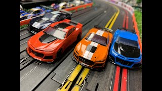 True Digital HO Slot Car Racing 12 slotcartrack slotcars afx [upl. by Omland]