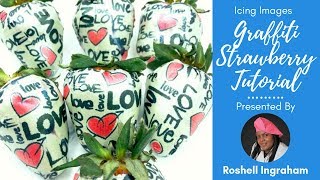 How to Decorate Chocolate Covered Strawberries with a Printed FlexFrost Sheet [upl. by Brynne]