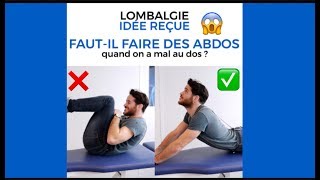 Lombalgie  Arrêtez les abdos [upl. by Revlis]