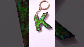 Alphabet 💓K💓 S💓R💓A💓R💓 resin keychain resin keychain alphabet letters bts 3d new viralvideo [upl. by Imtiaz858]