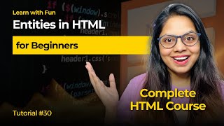 HTML Entities in Hindi🔥 HTML Tutorial for Beginners in Hindi 30 [upl. by Euqinahc583]