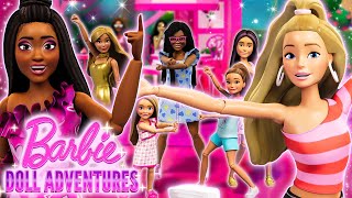 Barbie Doll Adventures  🎶 quotHAPPY DOLLIDAYquot Official Barbie Music Video [upl. by Eeladnerb]