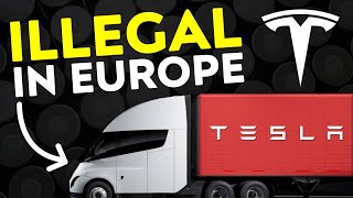 European Driver REACTS to Tesla Semi  UNSUITABLE for Europe [upl. by Costanzia265]