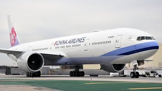 Impossible Landing China Airlines Boeing 777 at Perpignan Airport [upl. by Hizar]