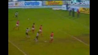 Sporting 7 Benfica 1  golo goal 5 Manuel Fernandes 1986 [upl. by Roana322]