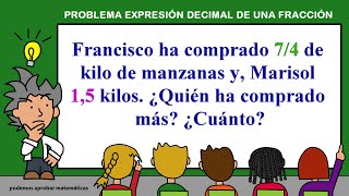 Problema resuelto de expresión decimal de una fracción [upl. by Cottle]