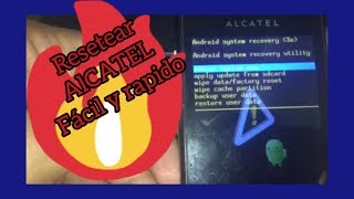 Hard reset RESETEAR alcatel 4007A B pop RESTABLECER de fabrica👍✅ [upl. by Eelarak]