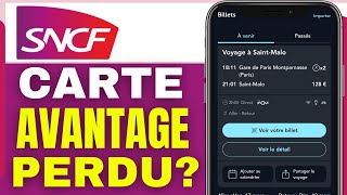 Comment Faire Quand On A Perdu Sa Carte Avantage Sncf 2024 [upl. by Winthorpe]