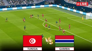 🔴LIVE  GAMBIA vs TUNISIA I LIVE FOOTBALL MATCH TODAY I FULL MATCH STREAM I eFOOTBALL PES 21 GAME [upl. by Emmett]