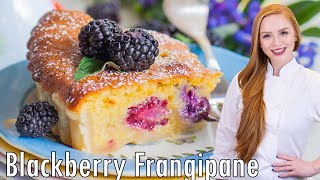 Blackberry Lemon Frangipane Tart Recipe  Delicate Almond Tart with Fruit [upl. by Durgy]