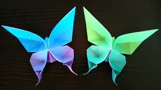 Easy Paper Butterfly Origami  Cute amp Easy Butterfly Origami Butterfly [upl. by Russian554]