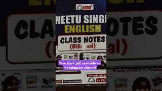 Neetu singh english class notesBilingual ssc cgl books [upl. by Sorensen]