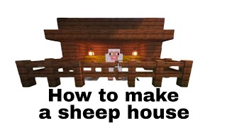 how to make a sheep house in minecraft [upl. by Jemmie811]