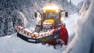 Snow plowing deep in the Swedish wilderness  From the latest snow dump [upl. by Jess]