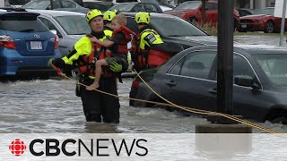 Roads reopened following heavy rain in Toronto area [upl. by Nanine72]