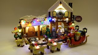 Lego 10245 Santas Workshop LED installed Demo [upl. by Goat919]