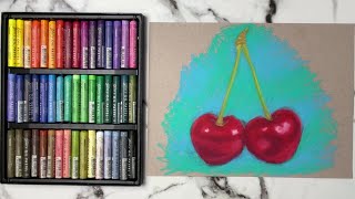 Mungyo Gallery Oil Pastels Review amp Artwork [upl. by Dulcine]