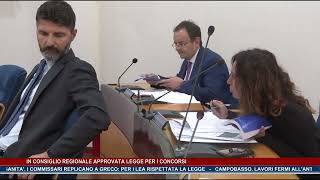 In consiglio regionale approvata legge per i concorsi  Trsp  news del 241024 [upl. by Atnoek762]