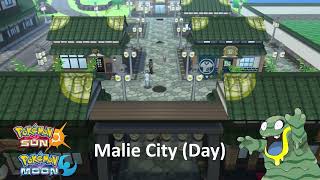 Miharks Best VGM 0303  Pokémon Sun  Moon  Malie City Day [upl. by Enyawd509]