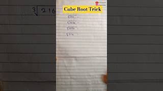 Cube root Trick 🤔😲😲tranding maths mathtricks mathstricks education reasoning ssc [upl. by Llertnek]