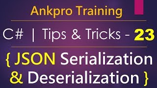 C tips and tricks 23  How to serialize amp deserialize object to JSON using newtonsoftJSON library [upl. by Sheelah]