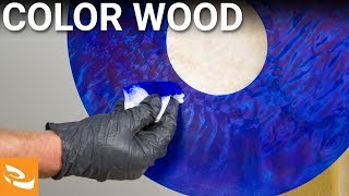 Dyeing and Coloring Wood Woodturning Howto [upl. by Rabma136]