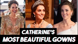 Princess Catherines Gowns The Most Beautiful Gowns Kate Middleton Has Worn [upl. by Hardej]