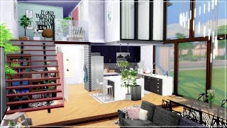 The Sims 4  French Aesthetic Loft Apartment  House Speed Build  Download Links [upl. by Seditsira724]