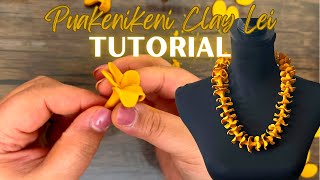 How to Make a Hawaiian Puakenikeni Clay Lei [upl. by Kesia]