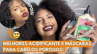 TOP ACIDIFICANTES E MÁCARAS PRA DAR ADEUS A POROSIDADE E CABELO RESSECADO  CACHEADOS E CRESPOS [upl. by Artimas]