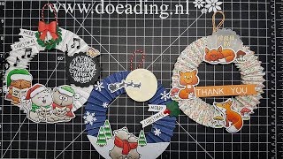 Doeding fb live kerstkrans deurhanger met Petra [upl. by Bertle186]