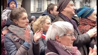 Pompiers morts rue de Trévise  lhommage surprise et bouleversant des riverains de la caserne [upl. by Atahs]