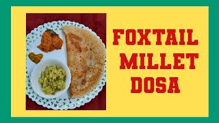 foxtail milletampdaldosa milletdosa foxtailmilletrecipes millet milletrecipes ನವಣೆದೋಸೆ [upl. by Anitnas]