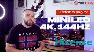 Hisense 55U7KQ 55quot  górna półka MiniLED TV [upl. by Hagi]