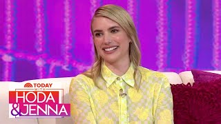 Emma Roberts talks ‘AHS Delicate Part 2’ and motherhood [upl. by Cavill604]