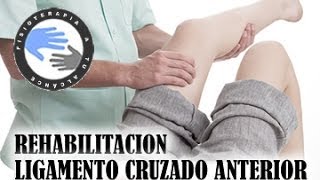 Rehabilitacion del ligamento cruzado anterior o LCA Fase 1 ejercicios y tratamiento [upl. by Avla630]