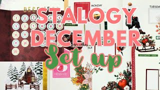 Stalogy December plan with me  monthly set up and weekly decorate [upl. by Veda151]